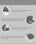 Black Cat Head Car Seat Covers - Set of 2