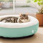 Love's Cabin Round Donut Cat and Dog Cushion Bed, 20in