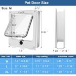 Magnetic Cat Door with 4-Way Locking