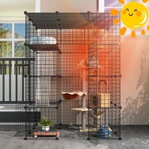 Eiiel Outdoor Cat House with Large Enter Door
