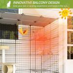 Eiiel Outdoor Cat House with Large Enter Door