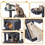 57 inches Multilevel Cat Condo with Scratching Posts