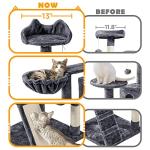 57 inches Multilevel Cat Condo with Scratching Posts