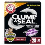 Arm & Hammer Clump & Seal Multi-Cat Litter, 28lb