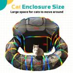 Outdoor Rainbow Cat Enclosures Playground, Portable Tent