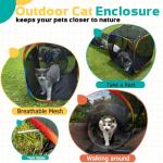 Outdoor Rainbow Cat Enclosures Playground, Portable Tent