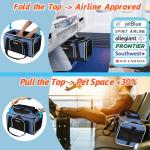Expandable Pet Carrier for 1-13lbs Cats (Blue)