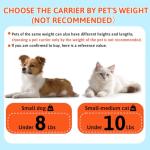 Expandable Pet Carrier for 1-13lbs Cats (Blue)