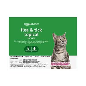 Flea and Tick Topical Treatment for Cats (6 count)