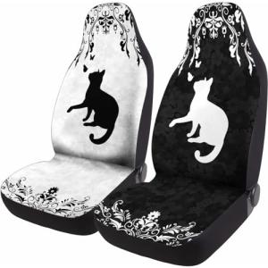 GENANY Cat 2-Pack Car Seat Covers - Cute & Durable
