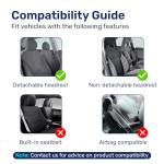 GENANY Cat 2-Pack Car Seat Covers - Cute & Durable