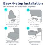 GENANY Cat 2-Pack Car Seat Covers - Cute & Durable