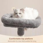 Heybly Cat Tree: Cozy Condo and Scratching Posts