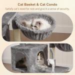 Heybly Cat Tree: Cozy Condo and Scratching Posts