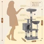 Heybly Cat Tree: Cozy Condo and Scratching Posts