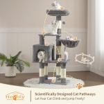 Heybly Cat Tree: Cozy Condo and Scratching Posts