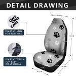 Britimes Dog Paw Car Seat Covers - Set of 2
