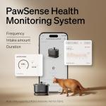 Smart Cat Water Fountain with App Control, 2.5L