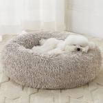 Cozy Calming Donut Bed for Cats & Small Dogs