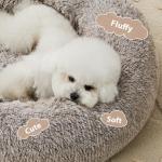 Cozy Calming Donut Bed for Cats & Small Dogs