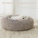 Cozy Calming Donut Bed for Cats & Small Dogs