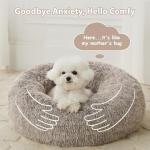 Cozy Calming Donut Bed for Cats & Small Dogs