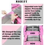 GAPZER Pet Carrier for Large and Medium Cats, Soft-Sided Pet Carrier for Big Medium Cats and Puppy Dog Carriers Cat Carriers, Pet Privacy Protection Travel Carrier