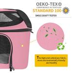 Bejibear Soft-Sided Cat Carrier Bag Backpack Portable Breathable Collapsible Pet Carrier for Cats Kitten Puppy Small Dogs - Pink