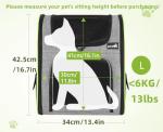 Pecute Cat Carrier Backpacks, Expandable Cat Backpack with Breathable Mesh, Pet Carrier Backpack for Cats Small Dogs Puppies Up to 17 Lbs, Dog Carrier Backpack Great for Travel Hiking Camping Outdoor