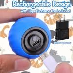 Interactive Cat Toy Ball - Speedy Cat Toys for Indoor Cats with Feather Tails for Chasing, Moving Stimulation Smart Cat Toy for Enrichment, Motion Activated Automatic Rolling Toys to Keep Them Busy