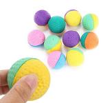10pcs Cat Latex Balls Toys, Pet Kitten Colorful Foam Ball Scratching Play Toy Interactive Chaser Teaser Playthings Having Fun Exerciser for Cats Dogs Puppy Kitty Kitten Pets Novelty Gift