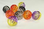 Kitty Catnip Toys 1.6'' Cat Toy, Lattice Ball with Bell, Plastic Jingle Balls, Cat Chaser Toy, Assorted Colors (10 Pack)