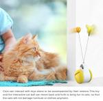 HESHPAWS Interactive Cat Toys Catnip Ball Toy,Cat Toys Chaser for Indoor Cats,Cat Balance Swing Car Toy,360 Degree Self Rotating Ball Car Toy (Yellow)