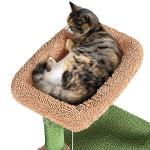 Yaheetech Cactus Cat Tree, 42in Cat Tower for Indoor Cats, Multi Level Kitten Condo Scratching Post, Cat Activity Center Pet Furniture w/Ball, Plush Perch, Platform, Basket
