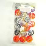 Kitty Catnip Toys 1.6'' Cat Toy, Lattice Ball with Bell, Plastic Jingle Balls, Cat Chaser Toy, Assorted Colors (20 Pack)
