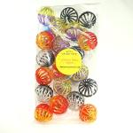 Kitty Catnip Toys 1.6'' Cat Toy, Lattice Ball with Bell, Plastic Jingle Balls, Cat Chaser Toy, Assorted Colors (20 Pack)