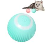 LeMall Smart Cat Toy, Type-C Rechargeable Smart Ball 360° Self Auto Rotating Kitten Toys Interactive Cat Toys Ball with LED Light for Indoor Cats Kittens Puppy Stimulate Hunting Instinct Chasing Blue
