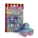 Ethical Pet Lattice Balls Cat Toy (4 Pack) [Set of 4]