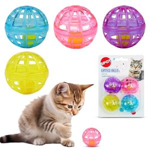 Ethical Pet Lattice Balls Cat Toy (4 Pack) [Set of 4]