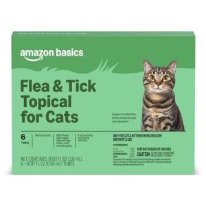 Flea and Tick Topical Treatment for Cats (6 count)