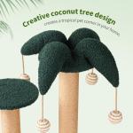 Fun Cat Tree Tower 23" Tall, 4-in-1 Interactive Cat Scratching Post with Sisal Scratcher, Trackball Chaser Toys & Dangling Plush Balls, Vertical Play Focused Cat Furniture for Indoor Kittens