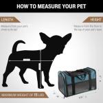Akinerri Airline Approved Pet Carriers,Soft Sided Collapsible Pet Travel Carrier