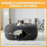Dark Grey Cat Tunnel Bed - Universal Cat Hideout