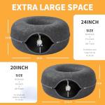 Dark Grey Cat Tunnel Bed - Universal Cat Hideout