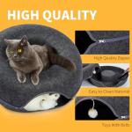 Dark Grey Cat Tunnel Bed - Universal Cat Hideout