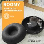 Dark Grey Cat Tunnel Bed - Universal Cat Hideout