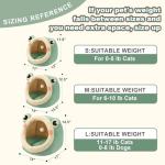 Jiupety Cute Cat Bed, Indoor Lovely Crystal Velvet Igloo for Cat and Small Dog, Warm Cave Sleeping Nest Bed for Puppy and Kitten, Green Frog, M.