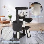 Xin Dark Gray Cat Tree with Condo and Hammocks