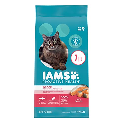 Iams Indoor Weight & Hairball Care Cat Food - Salmon (7 lb)
