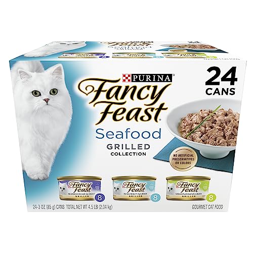Purina Fancy Feast Seafood Collection Wet Cat Food (24) 3 oz. Cans